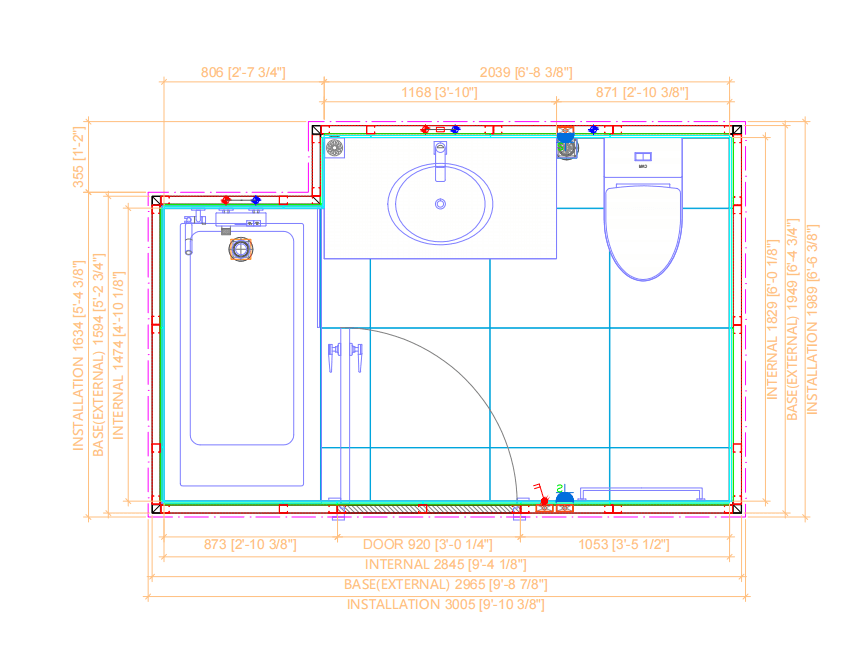 Multifamily Guest Bath